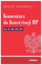 okładka książki - Komentarz do Konstytucji RP art.