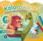 okładka książki - Kolorowanka z tatuażami FLUO Dinozaury