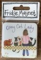 zdjęcie produktu - Magnes FM219 Crazy Cat Lady Kociara