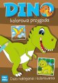 okładka książki - Dino kolorowa przygoda z naklejkami