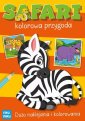 okładka książki - Safari kolorowa przygoda z naklejkami