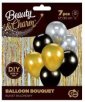 zdjęcie produktu - Balony Beauty&Charm bukiet złoto-czar.