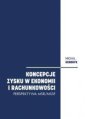 okładka książki - Koncepcje zysku w ekonomii i rachunkowości