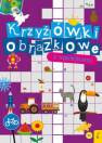 okładka książki - Krzyżówki obrazkowe z naklejkami