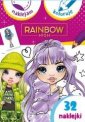 okładka książki - Rainbow High. Naklejam i koloruję