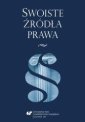 okładka książki - Swoiste źródła prawa