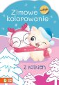 okładka książki - Zimowe kolorowanie z kotkiem