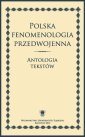 okłakda ebooka - Polska fenomenologia przedwojenna.