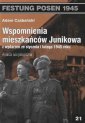 okładka książki - Wspomnienia mieszkańców Junikowa