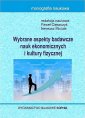 okłakda ebooka - Wybrane aspekty badawcze nauk ekonomicznych