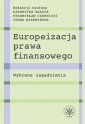 okłakda ebooka - Europeizacja prawa finansowego.