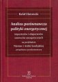 okłakda ebooka - Analiza porównawcza polityki energetycznej