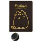 zdjęcie produktu - Notatnik pluszowy A5/96K gold Pusheen