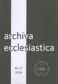 okładka książki - Archiva Ecclesiastica nr 17/2024