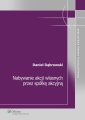 okłakda ebooka - Nabywanie akcji własnych przez