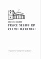 okłakda ebooka - Prace Sejmu RP VI i VII kadencji.
