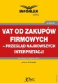 okłakda ebooka - VAT od zakupów firmowych – przegląd