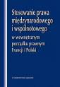 okładka książki - Stosowanie prawa międzynarodowego