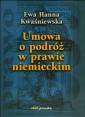 okładka książki - Umowa o podróż w prawie niemieckim