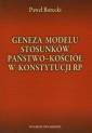 okładka książki - Geneza modelu stosunków państwo-Kościół